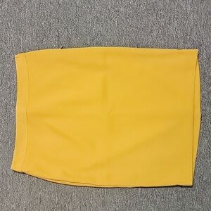 Mustard yellow pencil skirt size 10